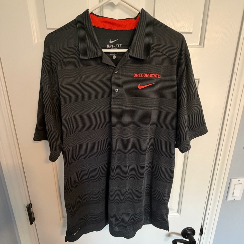 Nike OSU Men's Gray Polo Shirt